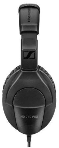 SENNHEISER HD 280 PRO, DYNAMIC HI-FI STEREO Ausinės, 64 ?, CLOSED, ADJUSTABLE HEADBAND, COILED KABELIS 3M, JACK 3.5MM, Juodas
