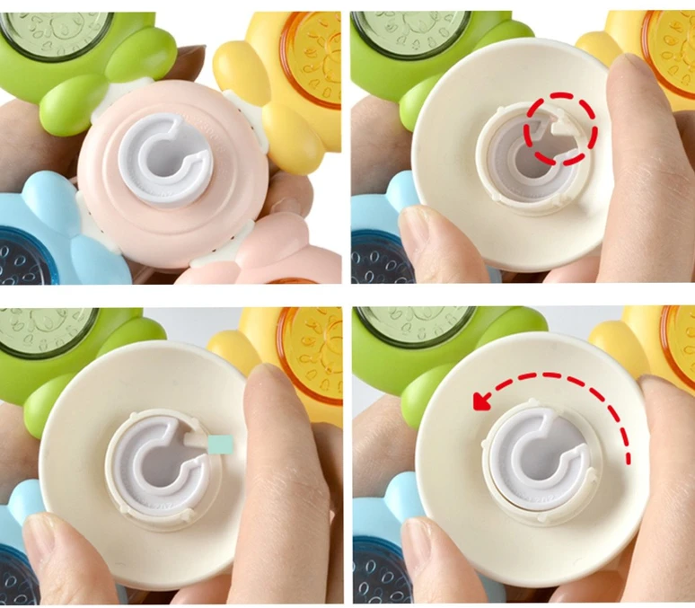 Woopie Baby WOOPIE Lauko žaislas Spinner Paveikslas Paukštis Triušis Keičiamas 3 vnt.