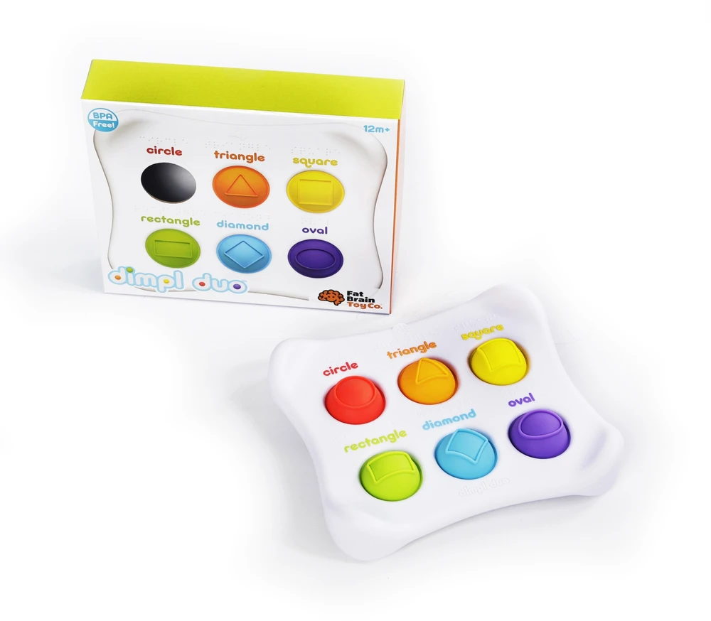Dėlionė Fat Brain Toys Sensorinis žaislas „Dimpl Duo“