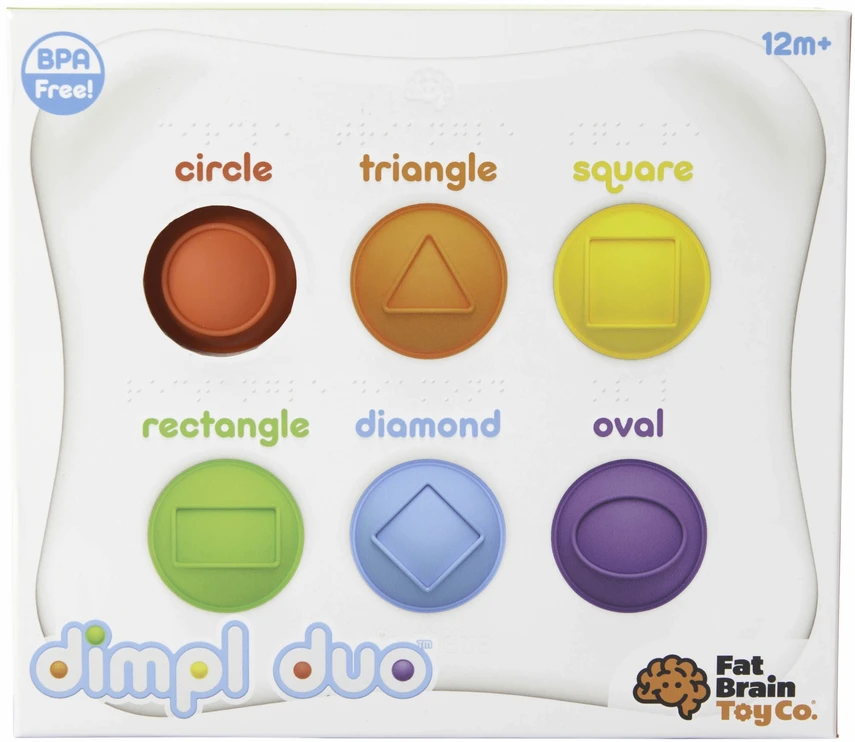 Dėlionė Fat Brain Toys Sensorinis žaislas „Dimpl Duo“