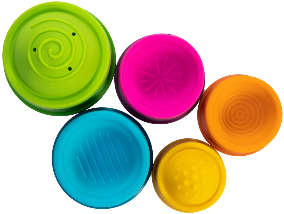 Fat Brain Toys Sensorinis žaislas ,,Dimpl Stack"