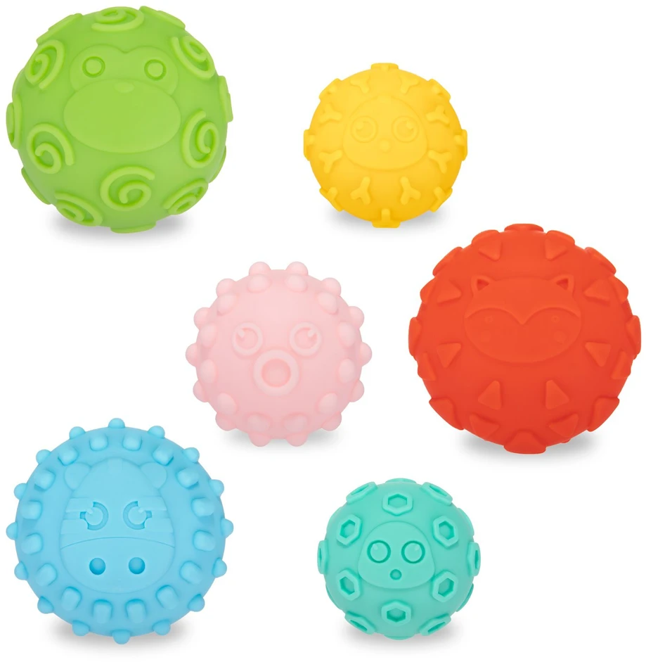 CANPOL BABIES minkšti kamuoliukai SOFT SENSORY, 6 vnt, 79/402