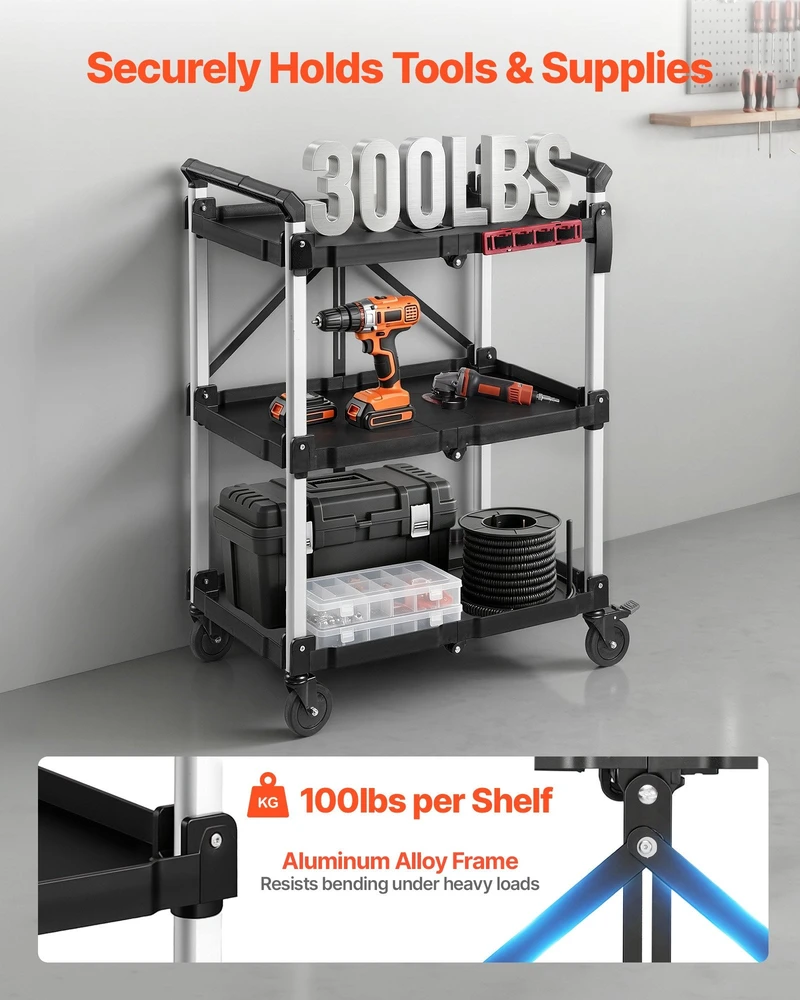 Serviso vežimėlis VEVOR JY-D3-10, 136 kg keliamoji galia