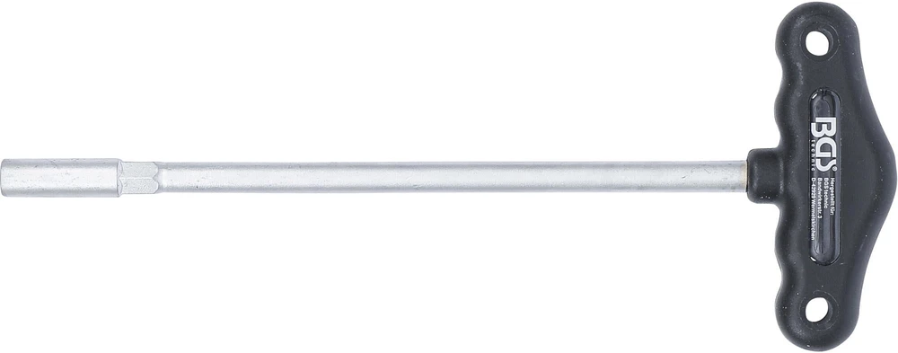 ŠEŠIAKAMPĖ GALVUTĖ SU T FORMOS RANKENA | 6 MM (7806)