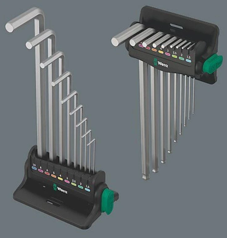 Wera Šešiakampių raktų komplektas 950/9 HEX-PLUS 8, 9CZR