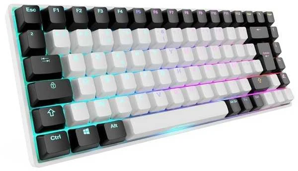 Sharkoon SKILLER SGK50 S3, Gaming-klaviatūra - baltas, FR-išdėstymas, Gateron Geltona