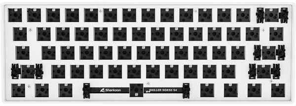 Sharkoon SKILLER SGK50 S4 Barebone, Gaming-klaviatūra - baltas, ANSI-išdėstymas