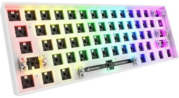 Sharkoon SKILLER SGK50 S4 Gen2 Barebone, Gaming-klaviatūra - baltas