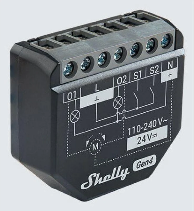 Maršrutizatorius Shelly Group 2 kanalų išmanusis jungiklis su energijos matavimu Shelly 2PM Gen4
