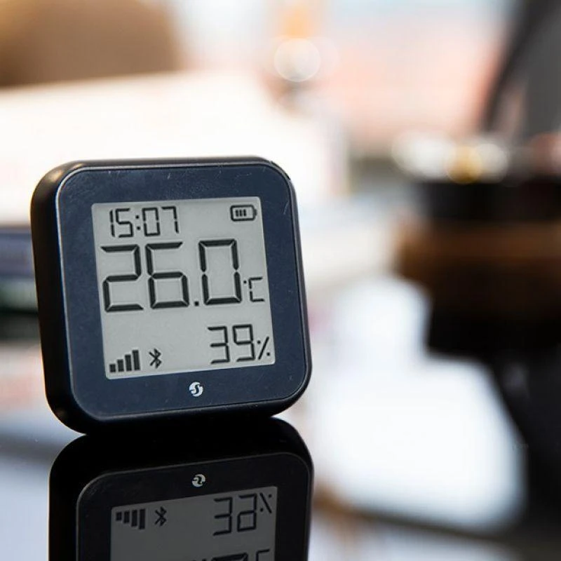 Shelly H&T GEN3 Wifi temperatūros ir drėgmės sensorius juodas