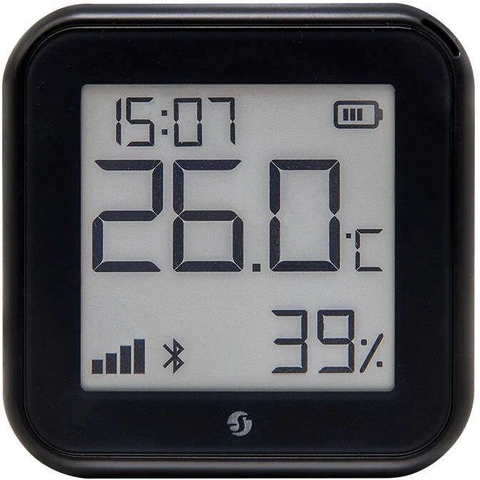 Shelly H&T GEN3 Wifi temperatūros ir drėgmės sensorius juodas