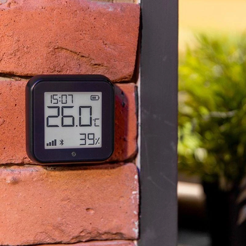 Shelly H&T GEN3 Wifi temperatūros ir drėgmės sensorius juodas
