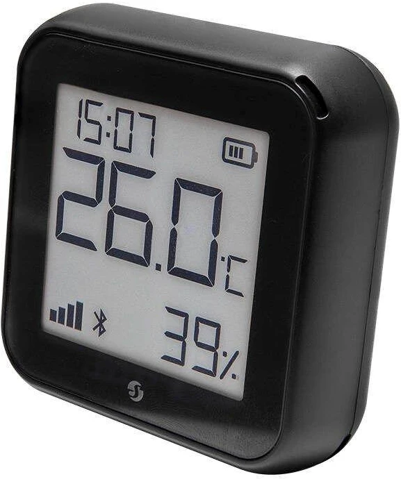 Shelly H&T GEN3 Wifi temperatūros ir drėgmės sensorius juodas