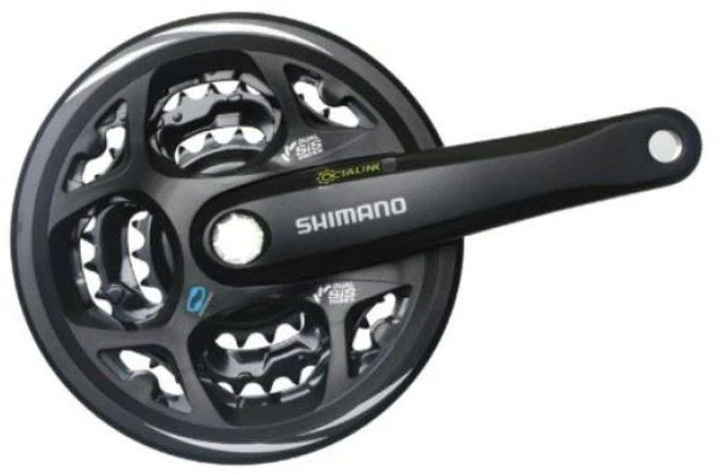 Priekinis žvaigždžių blokas Shimano ALTUS FC-M311-42T 170MM 7/8-speed juodas-42X32X22T