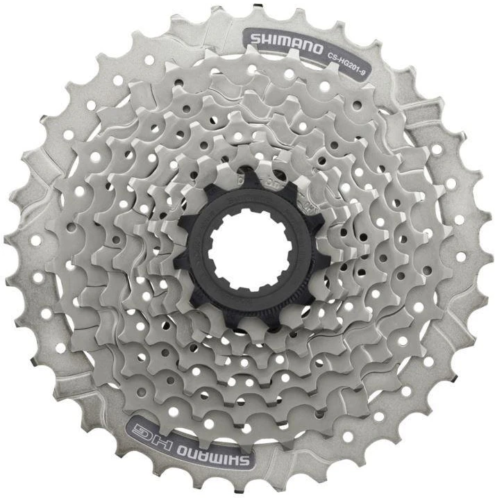 Galinis žvaigždžių blokas Shimano 9-s 11-34 CS-HG201-9 11-13-15-17-20-23-26-30-34
