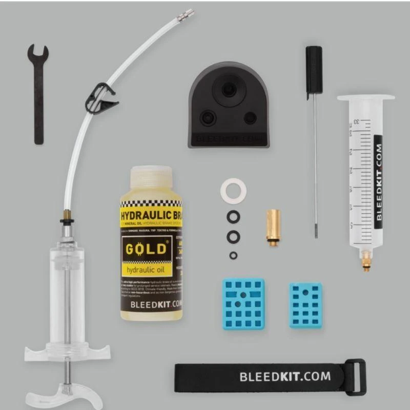 Stabdžių tepalo perpilymo/orinimo komplektas Bleedkit WORKSHOP GOLD edition (Shimano)