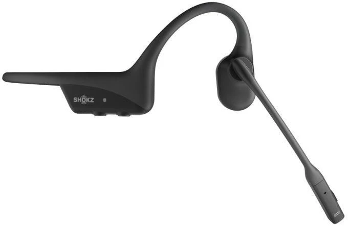 SHOKZ OpenComm2 UC 2025 atnaujintos belaidės Bluetooth kaulų laidumo vaizdo konferencijų ausinės su USB-C įkrovimo prievadu ir USB-C adapteriu | 16 val. pokalbių laiko, 29 m belaidžio ryšio atstumas, 1 val. įkrovimo laikas | Pridėtas triukšmą slopinantis mikrofono kotas ir dongle, juoda