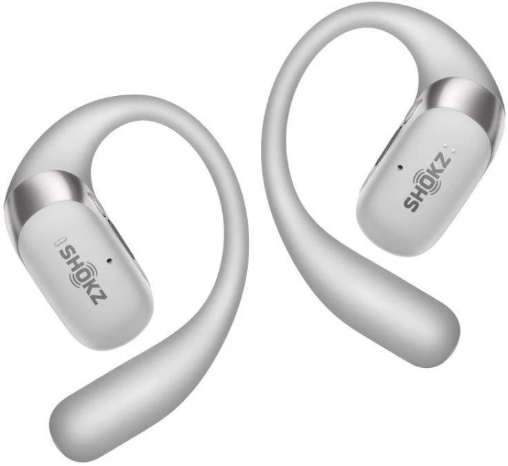 Shokz OpenFit 2+ ausinės su kaulų laidumo technologija ir „Dolby Audio“, pilkos