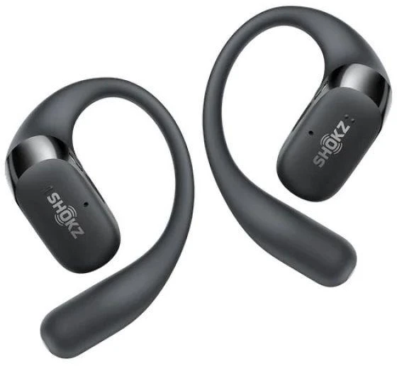 Shokz OpenFit 2+ ausinės su kaulų laidumo technologija ir „Dolby Audio“, juodos