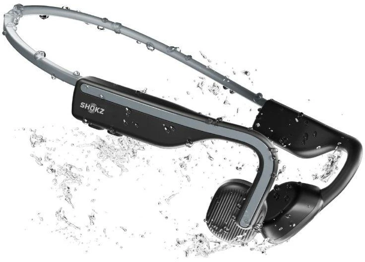 Shokz OpenMove USB-C belaidės kaulinės ausinės pilkos