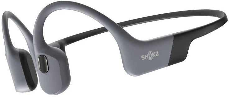 Shokz OpenSwim Pro plaukimo ausinės su kaulų laidumo technologija, USB-C, pilkos spalvos