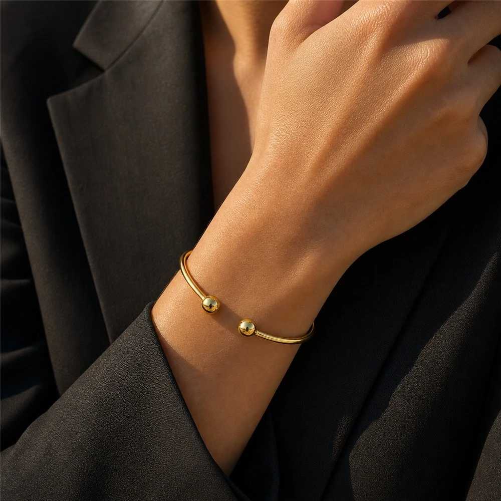Sidabrinė apyrankė Beads Gold