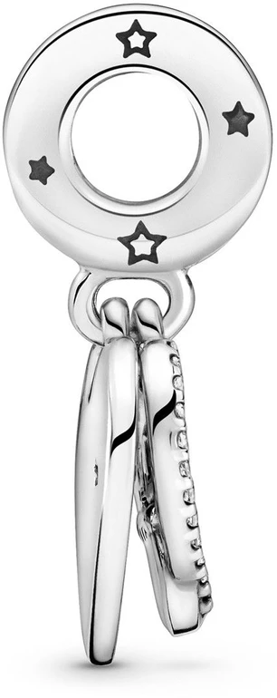 Sidabrinė charms-zawieszka Pandora Koty i serce 799546C01