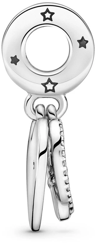 Sidabrinė charms-zawieszka Pandora Koty i serce 799546C01
