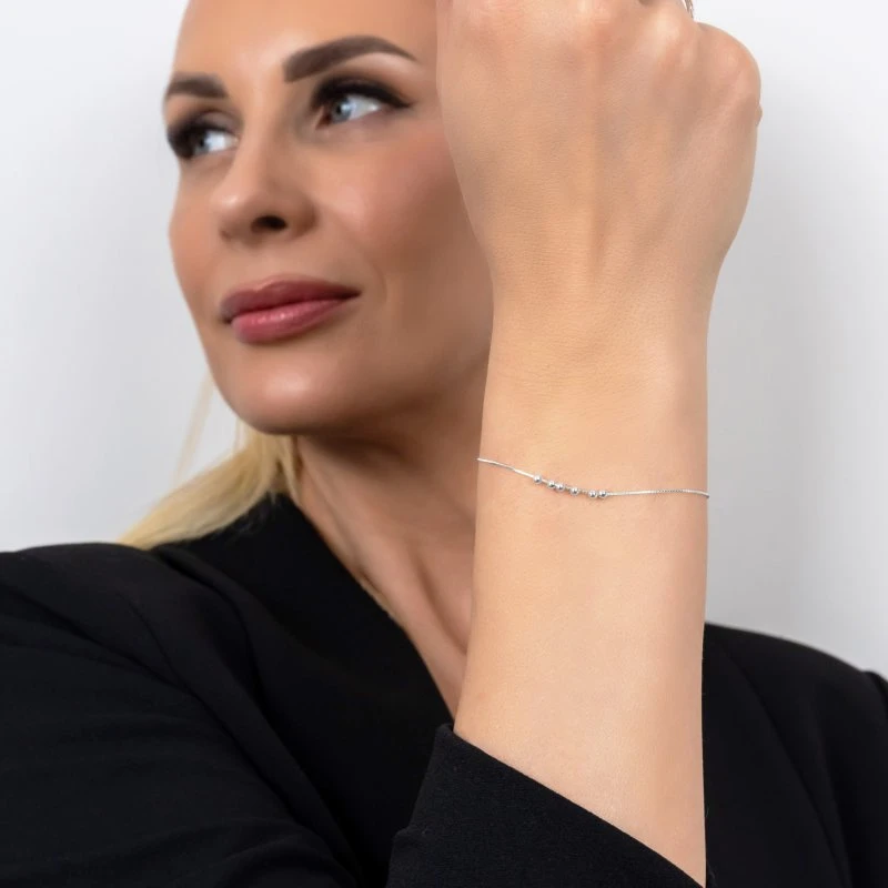 Sidabrinė rankos grandinėlė Pulse