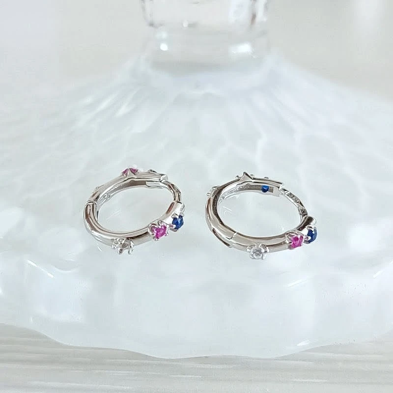Sidabriniai auskarai Gemstones