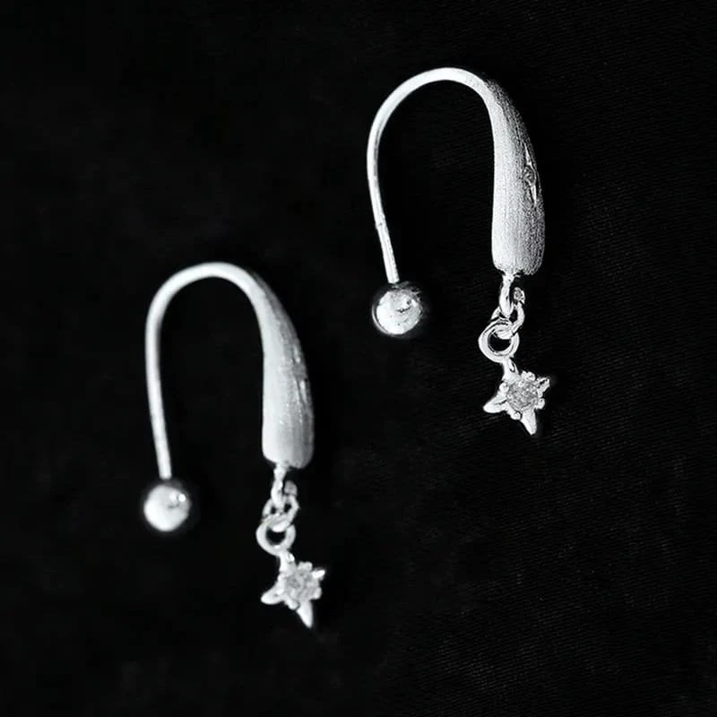 Sidabriniai auskarai Hook
