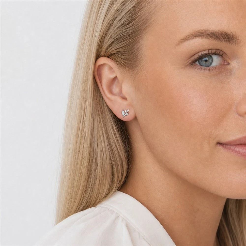 Sidabriniai auskarai Olivia