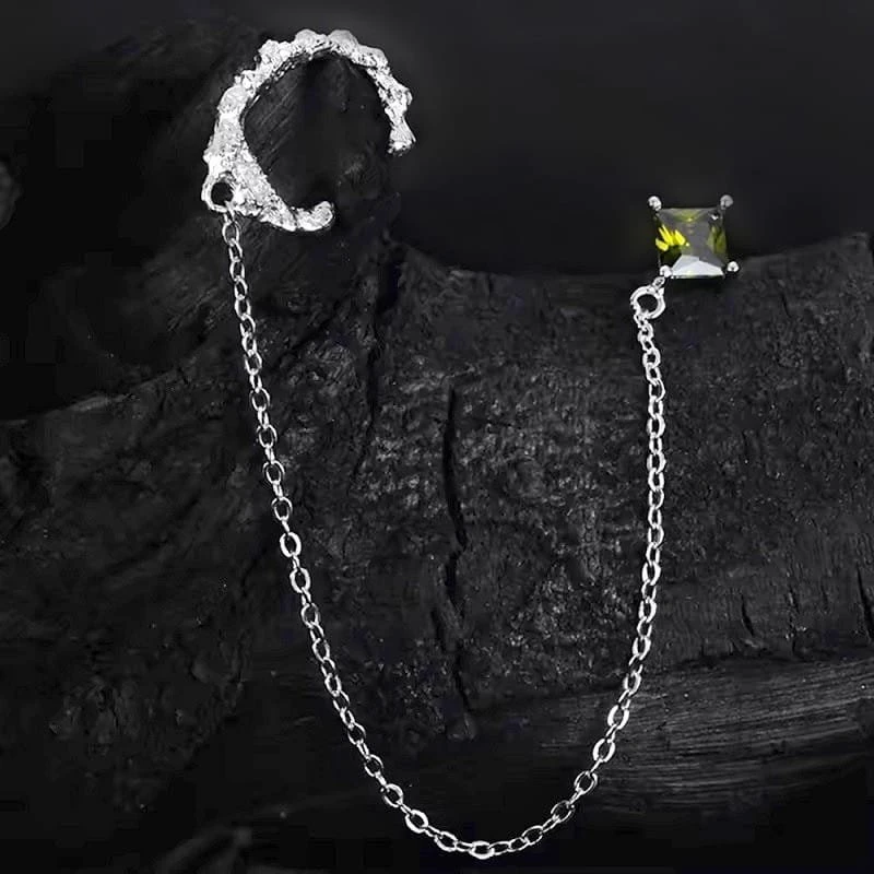 Sidabrinis auskaras Horizon su manžete