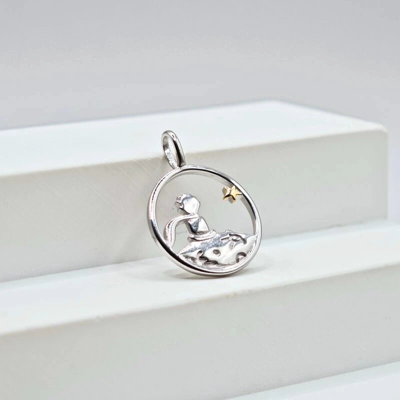 Sidabrinis pakabukas Little Prince