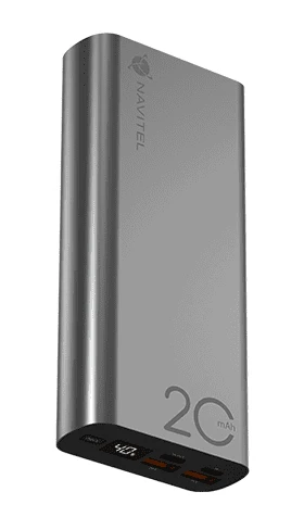 Navitel | Portable Charger | PWR20 AL Sidabrinis | Lithium-ion