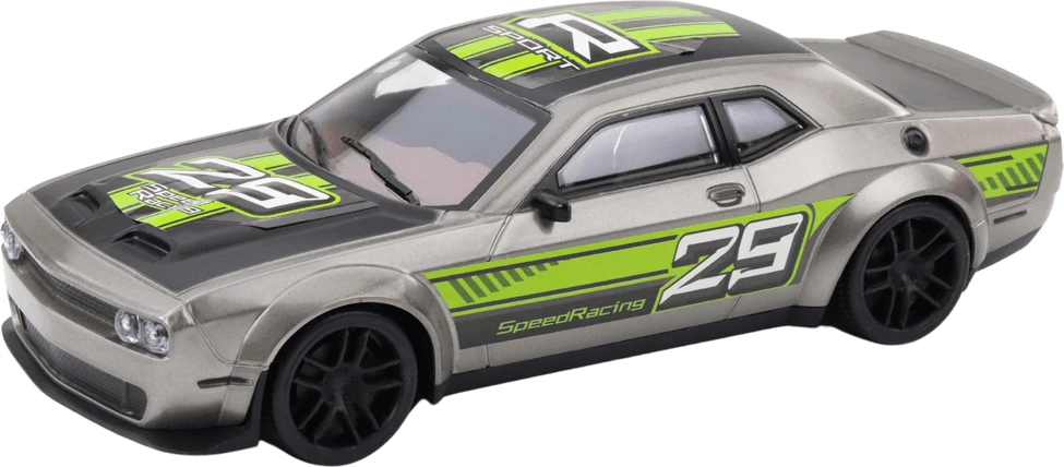 Lean Toys Sidabro spalvos sportinis automobilis