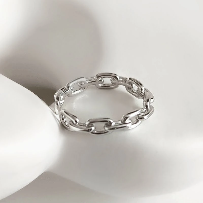 Sidabrinis žiedas Chain