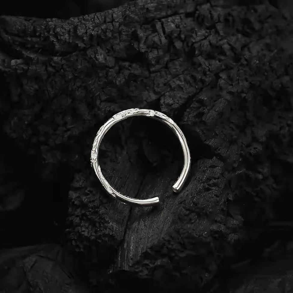 Sidabrinis žiedas Lunar