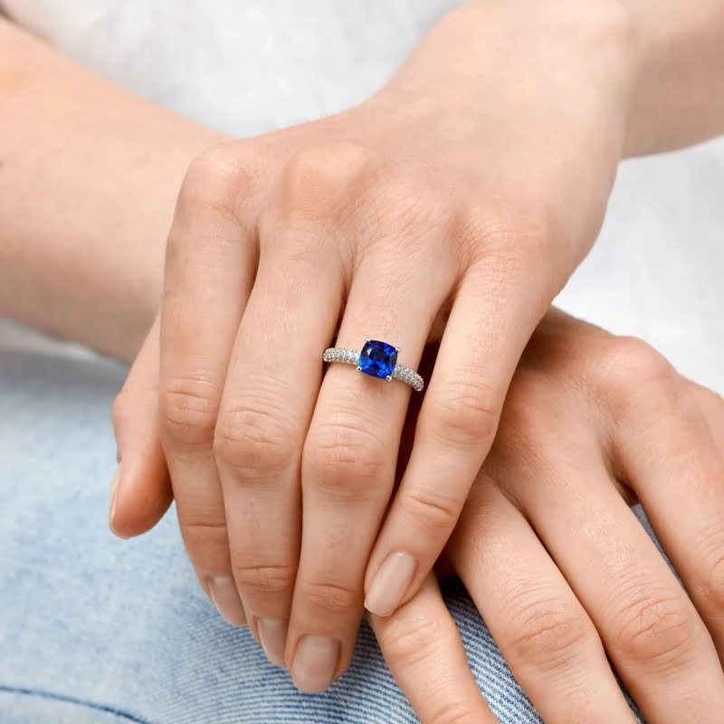 Sidabrinis žiedas Sapphire