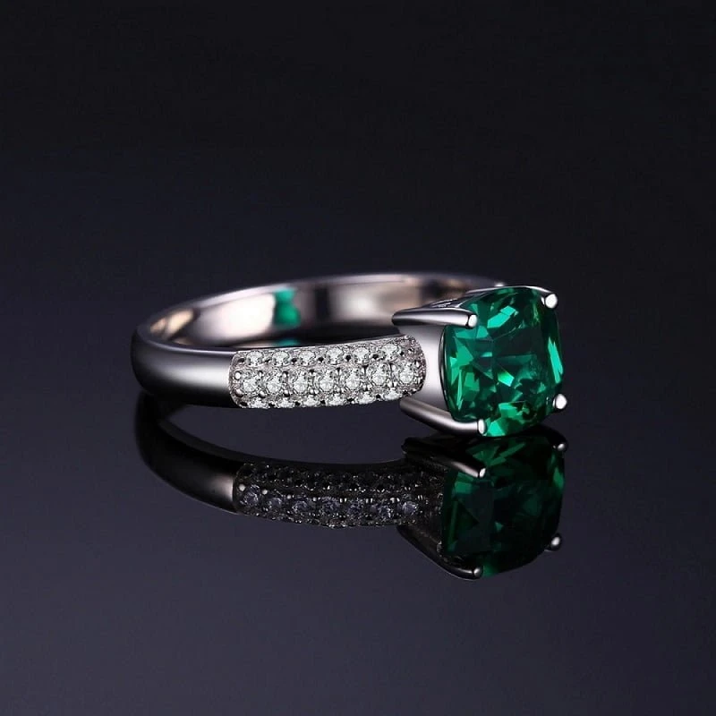 Sidabrinis žiedas Emerald