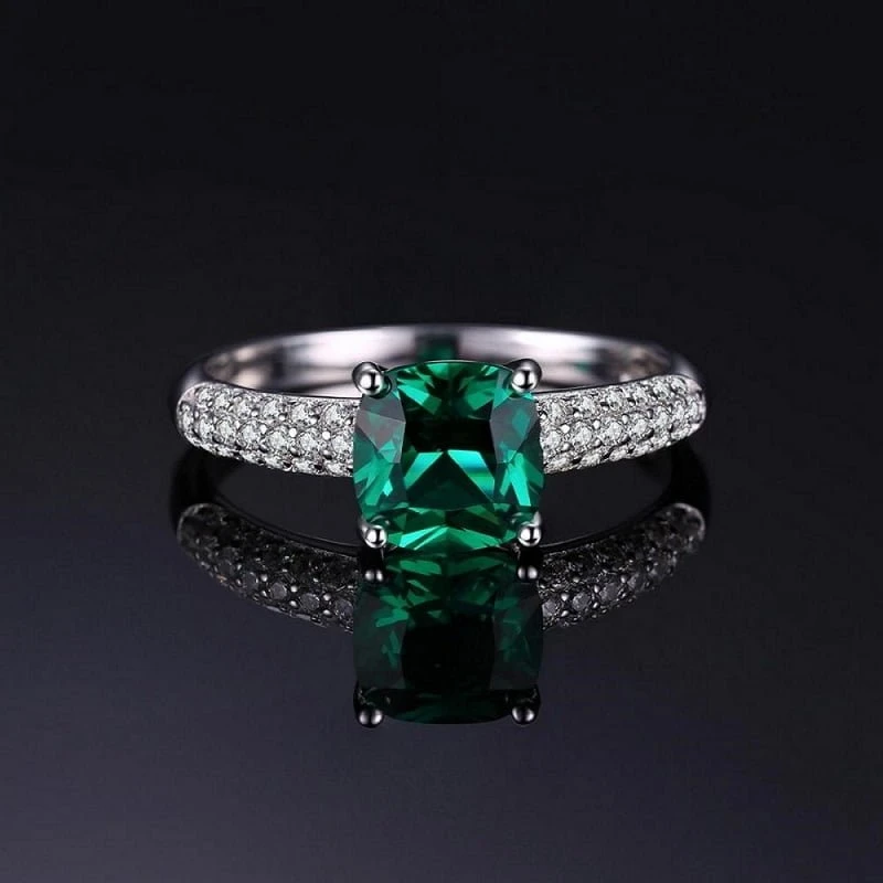 Sidabrinis žiedas Emerald