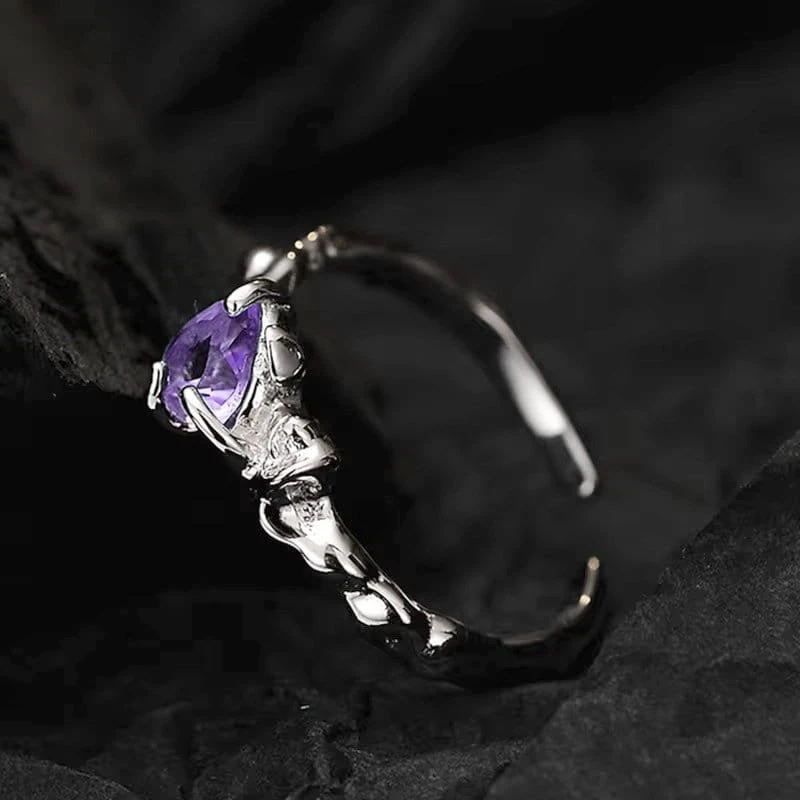 Sidabrinis žiedas Violet
