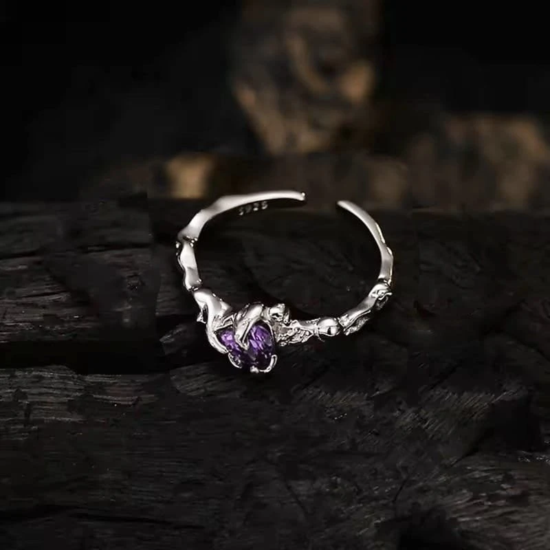 Sidabrinis žiedas Violet