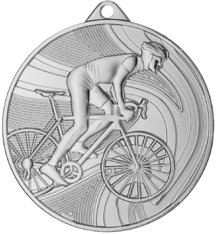 Sidabro medalis - dviračių sportas - plieno medalis