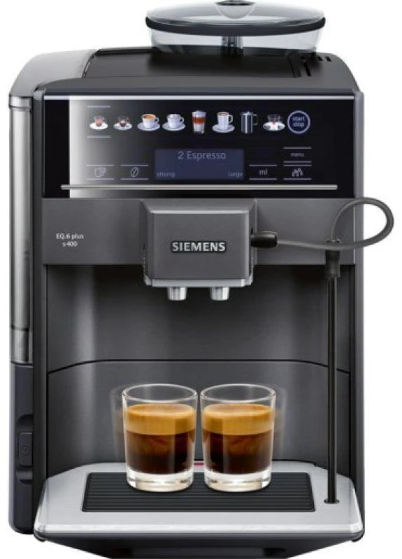 SIEMENS TE654319RW Slėgis 15 bar, Su pieno plakikliu, Automatinis, 1500 W, Juodas
