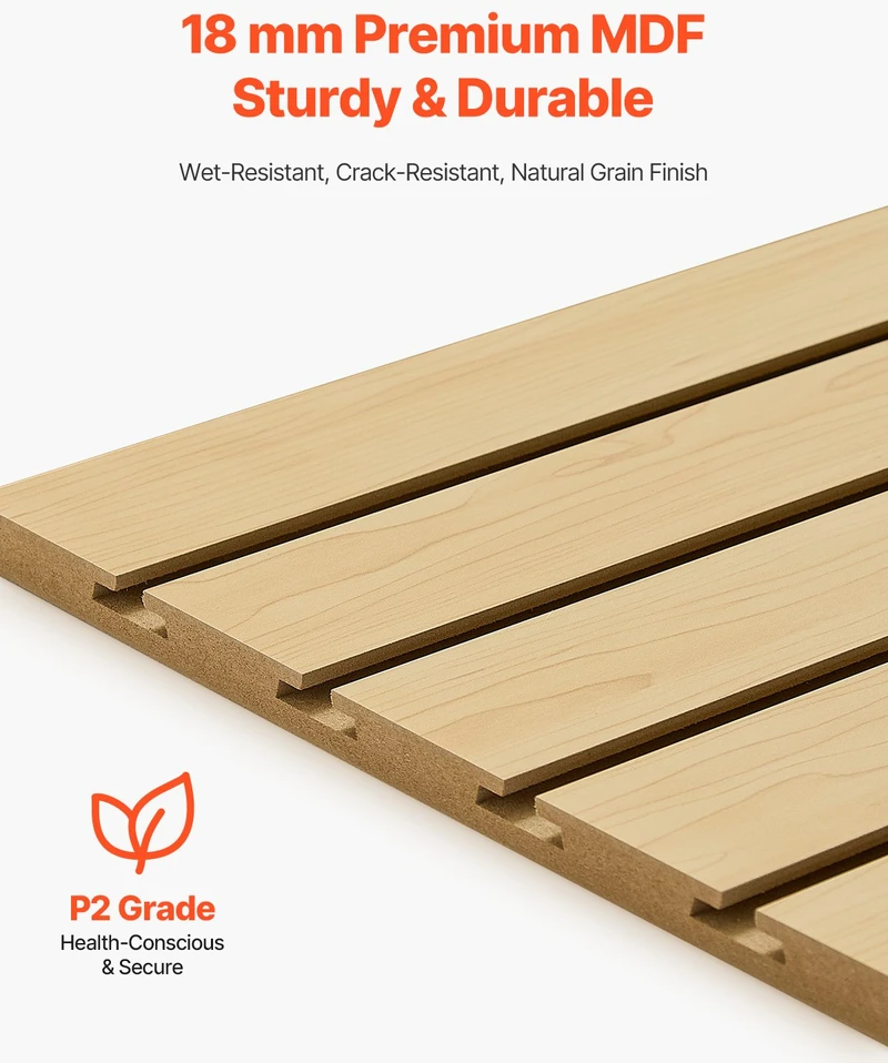 VEVOR 4 x 4 pėdų MDF plokštės slatvualas