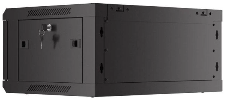 Lanberg pakabinama spintelė 19" 4U 600X450 juoda perforuotos durys