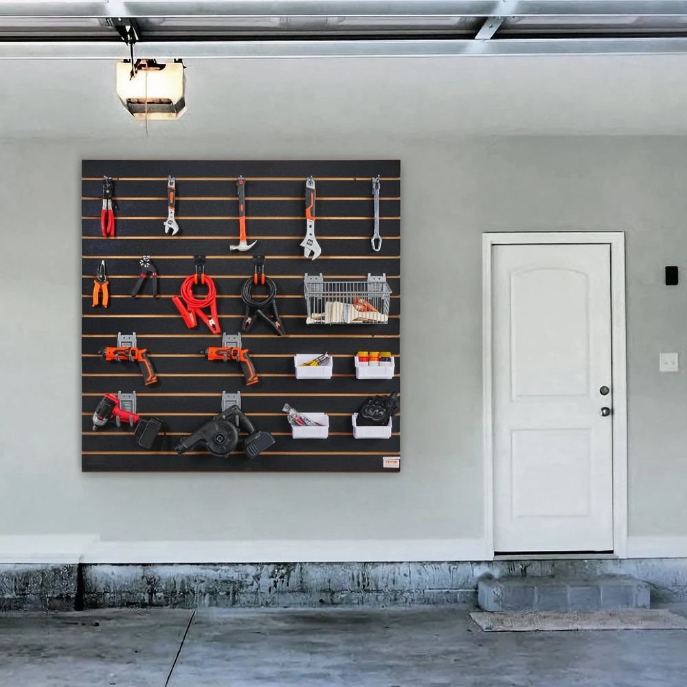 VEVOR juodos lentjuostės panelės garažui 122 x 61 cm