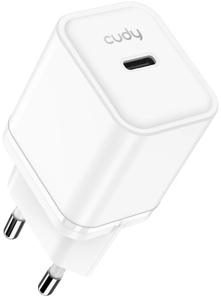Sieninis įkroviklis CUDY CH20_EU (1x USB-C; 20W)