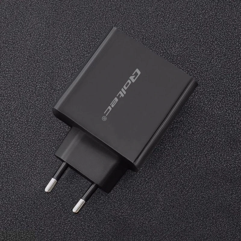 QOLTEC 51717 Įkroviklis 42W 5-20V 2.25-3A USB tipas C PD USB Juodas